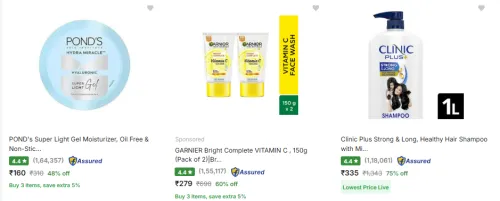 Image of Ponds Beauty Product up to 76% Discount