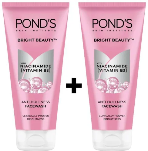 Image of POND's Bright Beauty Combo with Vitamin B3 Face Wash Pack of 2 (400 g)