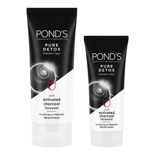 Image of POND'S Pure Detox Face Wash 200 g, Daily Exfoliating & Brightening Cleanser