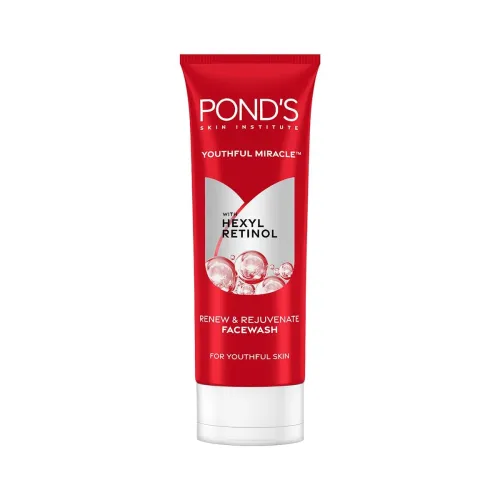 Image of POND'S Youthful Miracle Hexyl Retinol, Renew & Rejuvenate Facewash 100g