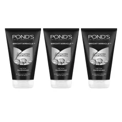 Ponds Set of 3 Bright Miracle Detox Facewash