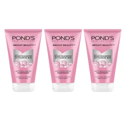 Ponds Set of 3 Bright Beauty Facewash with Niacinamide for Glass Skin - 200 g each