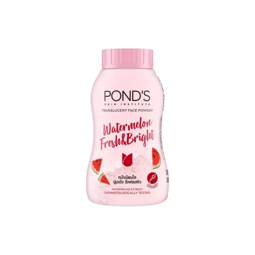 Image of POND'S Watermelon Fresh & Bright Translucent Facial Powder For All Skin Types, 50 Gm, Rose