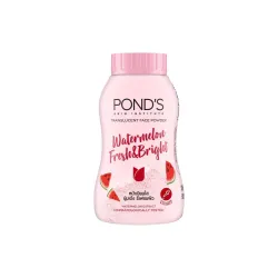 PONDS Watermelon Fresh & Bright Translucent Facial Powder For All Skin Types, 50 Gm, Rose