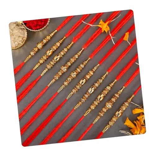Image of Poorak Religious Assorted Rakhi 12Pcs Set