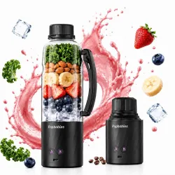 Popbabies 370W Portable Blender 600ml Blending Cup
