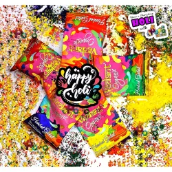 Popo Toys Holi Herbal Gulal 100% Organic 5 Pcs (100Gm X 5)