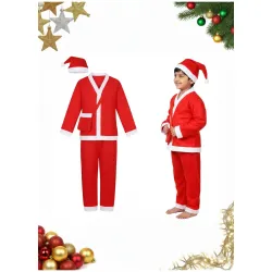 PoPo Toys Santa Claus Costume for Christmas Youth 14-17 Years
