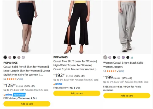 Image of POPWINGS clothing at minimum 85% Discount