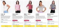 POPWINGS womens cloths at minimum 88% Discount