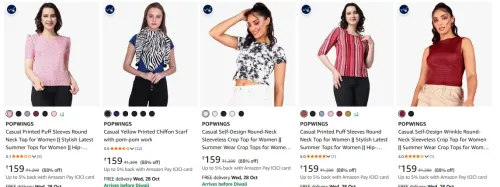 Image of POPWINGS Women's clothing at minimum 85% Discount