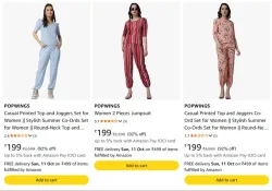 POPWINGS Womens Co-ord Set at minimum 92% Discount