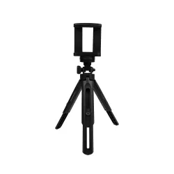Pora's Mobile Tripod Stand | Portable Handheld Tripod for Camera/Cell Phone | Tabletop Mini Tripod with Universal Phone Clip Extendable Tripod