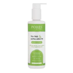 PORES Be Pure Body Lotion with Tea Tree Oil, Alpha Arbutin & Plant-Based Squalane | Anti-Pigmentation & Tan Removal Mois