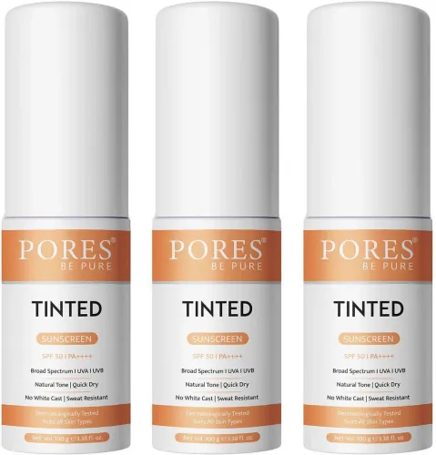 Image of Pores Be Pure Tinted Sunscreen SPF 50 300 g
