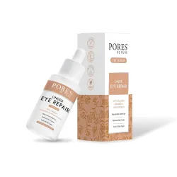 PORES Be Pure Under Eye Repair Serum | Collagen + Ceramide Eye Serum for Dark Circles, Puffiness & Wrinkles | Brightening & Hydrating Under Eye Serum for Men & Women | Wheat Protein & Anti-A...