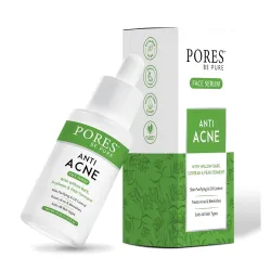 PORES Be Pure Anti Acne Face Serum | 1% Salicylic Acid Face Serum for All Skin Type | Acne Spot Treatment & Pore Minimizer for Oily & Acne-Prone Skin | Oil Control Serum for Men & Women | 30...