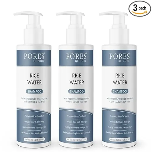 Image of PORES Be Pure Rice Water Shampoo 250 ml X 3