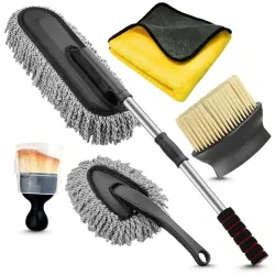 Porslin 5pcs Microfiber Car Duster Kit