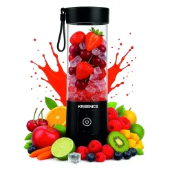 Portable 6-Blade Juicer Blender with built-in Jar