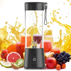Portable 6-Blade Juicer Blender with Built-In Jar