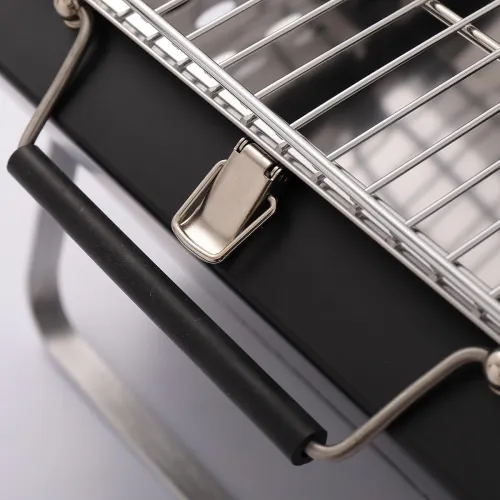 Image of Portable Barbeque Camping Grill &BBQ Utensils
