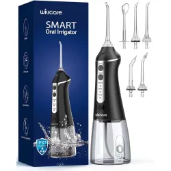 Portable Cordless Water Dental Flosser with 300ml Tank (Black)