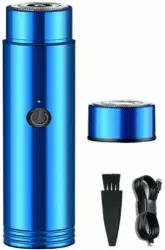 UK Enterprise Portable Electric mini USB Shaver machine Rechargeable and Waterproof Shaver For Men, Women (Blue)