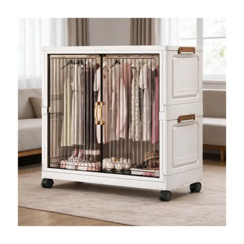 Image of Portable Kids Wardrobe Storage Cabinet for Clothes & Toys Y710