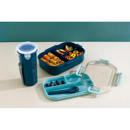 Image of Portable Lunch Box with Water Bottle Combo Set 