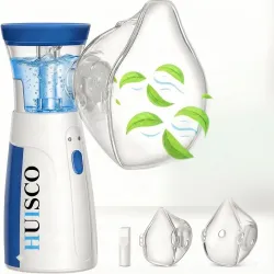 Portable Mesh Nebulizer for Adults and Kids Travel and Household Use, Handheld Mesh Nebulizer for Breathing Problems, Personal Inhalers for Cold and Cough Dry Cough - Quick Relief, Wireless....