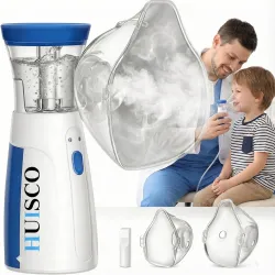 Portable Mesh Nebulizer Handheld | Mini Vaporizers Atomizers for Adults and Children | One-Touch Operation Low Noise High Nebulization Rate | Lightweight Travel-Friendly Personal Inhaler for...