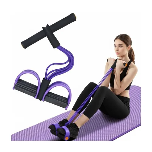 Image of Portable Resistance Band with Foot Pedals
