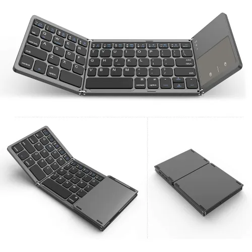 Image of Portable Wireless Bluetooth Folding Keyboard