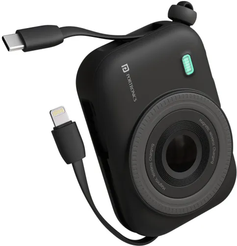 Image of Portronics 10000 mAh 22.5 W Wired & Wireless Compact Pocket Size Power Bank