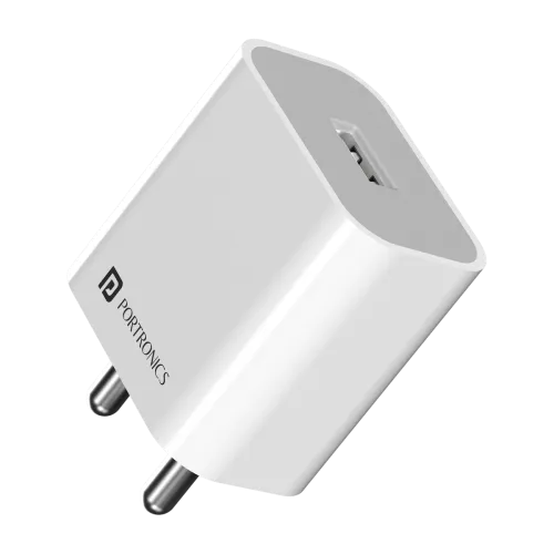 Image of Portronics 12 W 2.4 A Wall Charger for Mobile (White)
