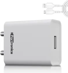 Portronics 12W 2.4 A Wall Charger for Mobile with Cable 