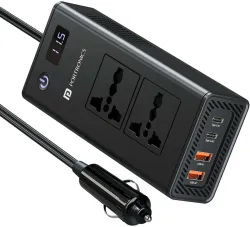 Portronics 200 W Turbo Car Charger (Black)