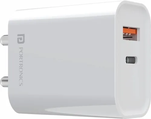 Image of Portronics 20W 3A Wall Charger (White)