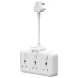 Portronics 2500W Power Plate Nano 3-in-1 Power Extender with 3 Universal Sockets