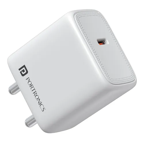 Image of Portronics 40W Adapto 40AVS GaN Type C Fast Charger, AVS & PPS Technology