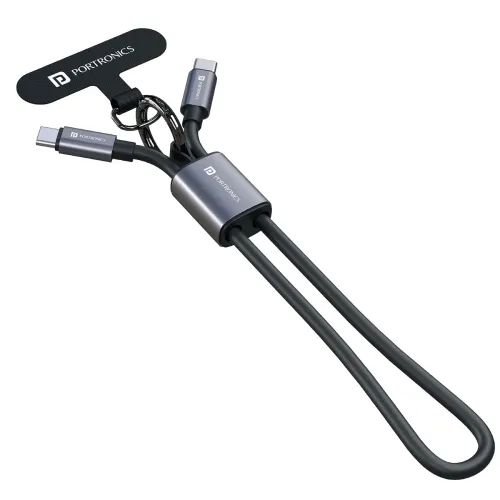 Image of Portronics 60W Velin Type C to Type C Fast Charging Cable With Cable Organizer