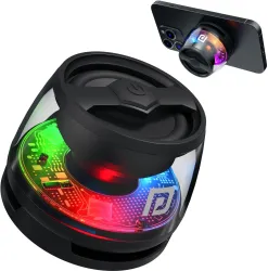 Portronics 6W Magnetic Bluetooth Speaker,MagSafe Mobile Stand,HD Sound,4Hrs Playtime 6 W Bluetooth Speaker (Black, Mono Channel)
