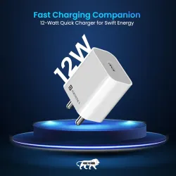 Portronics Adapto 12 2.4A 12W Fast Wall Charger for iPhone  .