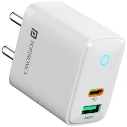 Portronics Adapto 35B 35W Dual Port Fast Charging Adaptor