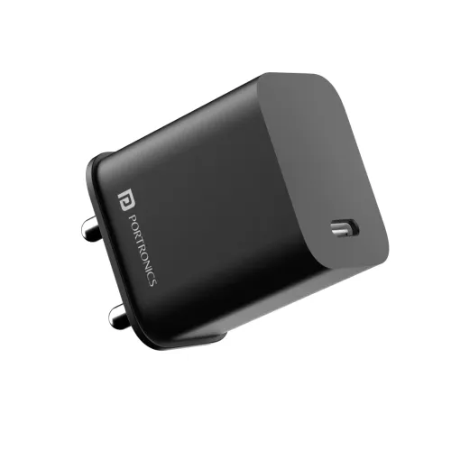 Image of Portronics Adapto 20C Type C 20w Adapter for iPhone 14/14 Plus/ 14 Pro/ 14 Pro Max, iPhone 13/13 Pro/13 Pro Max/13 Mini,