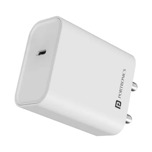 Image of Portronics Adapto 25 – 25W Type-C PD Fast Charger