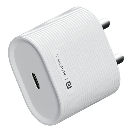 Image of Portronics Adapto 35G 35W GaN Type-C PD Fast Charger (White)