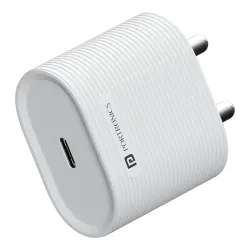 Portronics Adapto 35G 35W GaN Type-C PD Fast Charger (White)