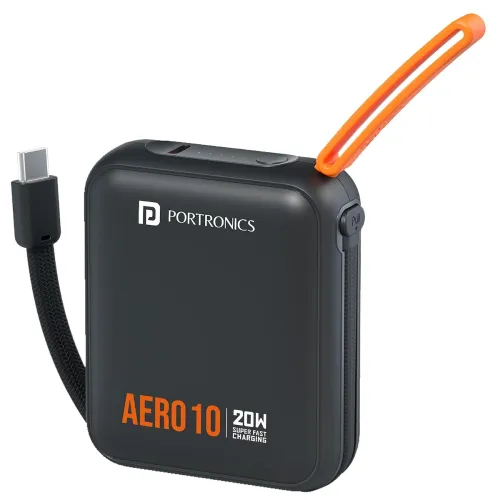 Image of Portronics Aero10000 mAh 20W FastCharging Mini PowerBank 